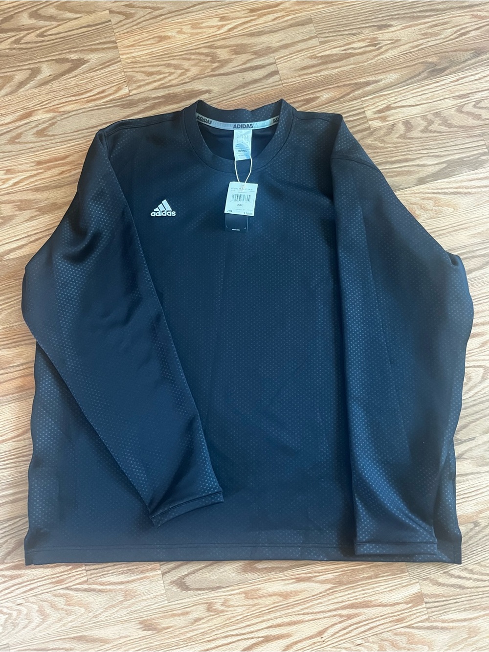 Adidas Men’s black Icon Microfleece Pullover Sports Jacket NEW Size 2xl men’s